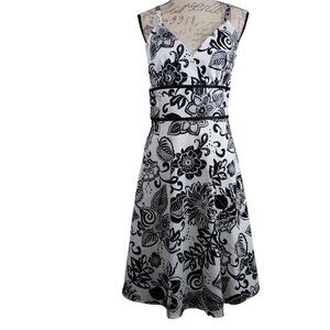 Breakin Loose | Black & White Print Sleeveless Dress | Size 10
